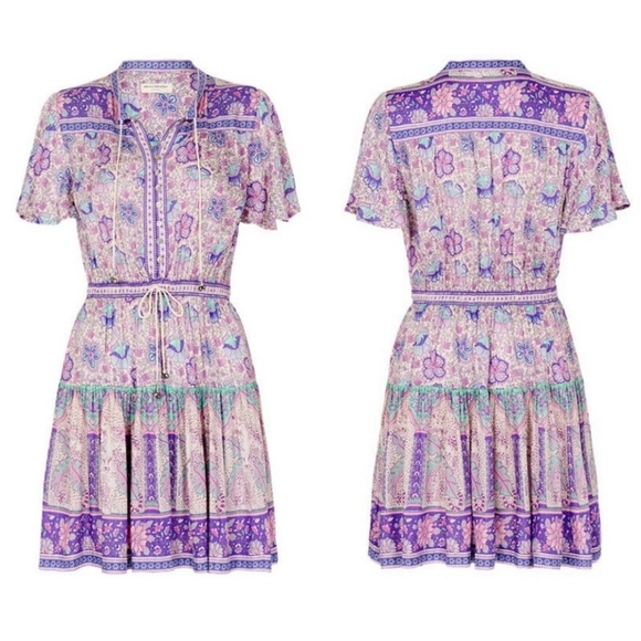 Spell designs poinciana playdress lilac wild thing lavender mini dress xxs play - Picture 8 of 16